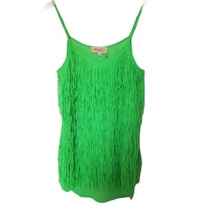 Lost April by Naked Zebra neon flapper fringe tank